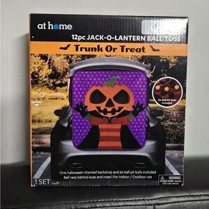 Nib 12pc Jack-O-Lantern Ball Toss game for "Trunk or Treat"